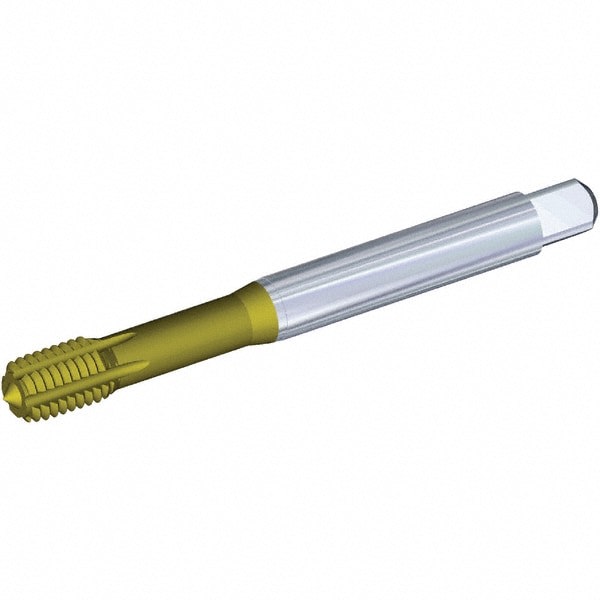 Thread Forming Tap: M16x2.00 Metric Coarse, 6HX Class of Fit, Modified Bottoming, Powdered Metal High Speed Steel, TiN Coated