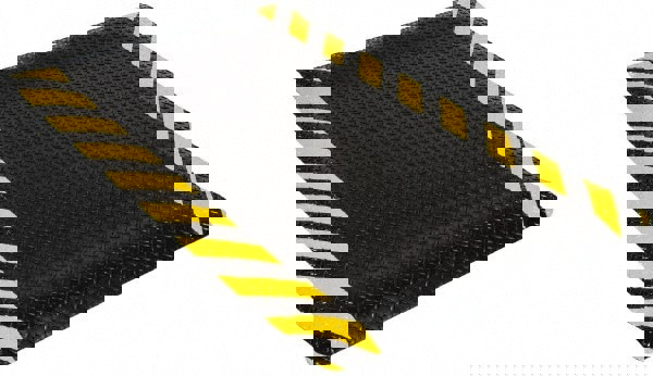 Anti-Fatigue Mat: 5' Long, 3' Wide, 9/16 Thick, Vinyl, Beveled Edges, Heavy-Duty