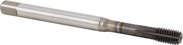 Thread Forming Tap: M6x1.00 Metric Coarse, 6HX Class of Fit, Modified Bottoming, Vanadium High Speed Steel, Diamond-Like Carbon Coated