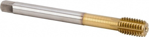 Thread Forming Tap: M16x2.00 Metric Coarse, 6HX Class of Fit, Modified Bottoming, Vanadium High Speed Steel, TiN Coated