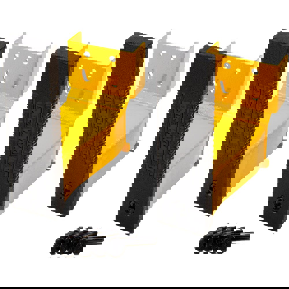 Open Shelving Accessories & Components; Component Type: Storage Rack Cord Minder ; For Use With: 4 ft Rack; 6 ft Rack ; Material: Plastic; Steel ; Load Capacity: 50 ; Color: Yellow/Black ; Finish: Powdered Coated; Plastic