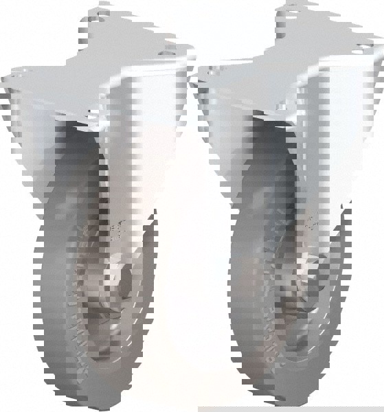 Rigid Top Plate Caster: Solid Rubber, 5