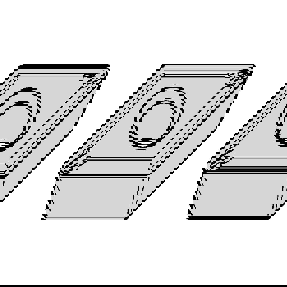Turning Insert: DCGT32501P, Carbide