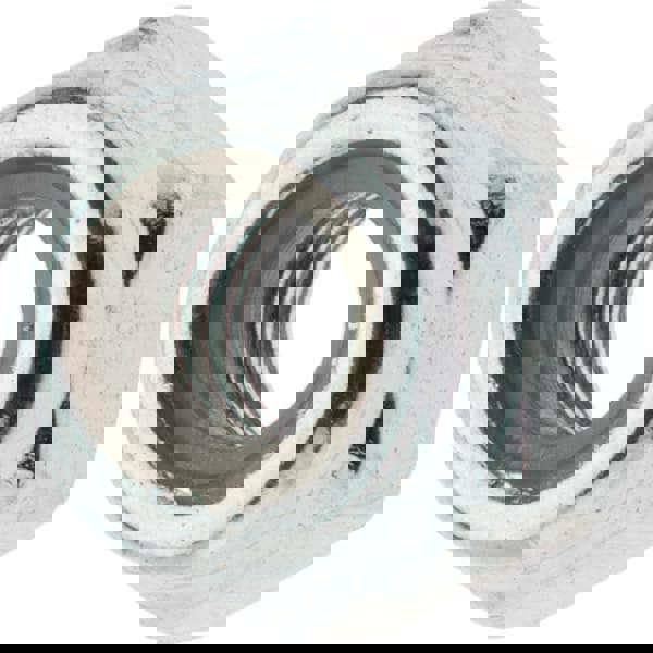 Hex Lock Nut: Insert, Nylon Insert, M4x0.7, Class 8 Steel, Zinc Finish