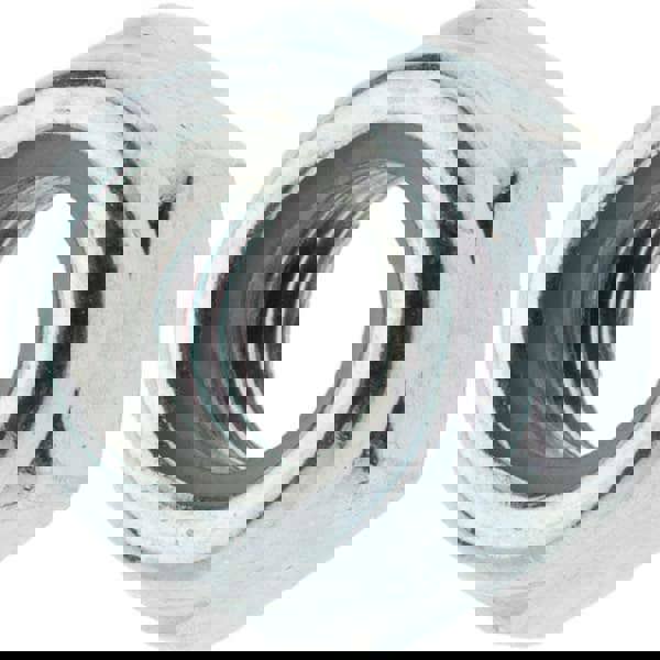 Hex Lock Nut: Insert, Nylon Insert, Grade Class 8 Steel, Zinc-Plated