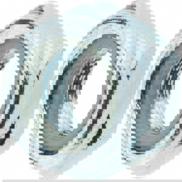 Hex Lock Nut: Insert, Nylon Insert, Grade Class 8 Steel, Zinc-Plated