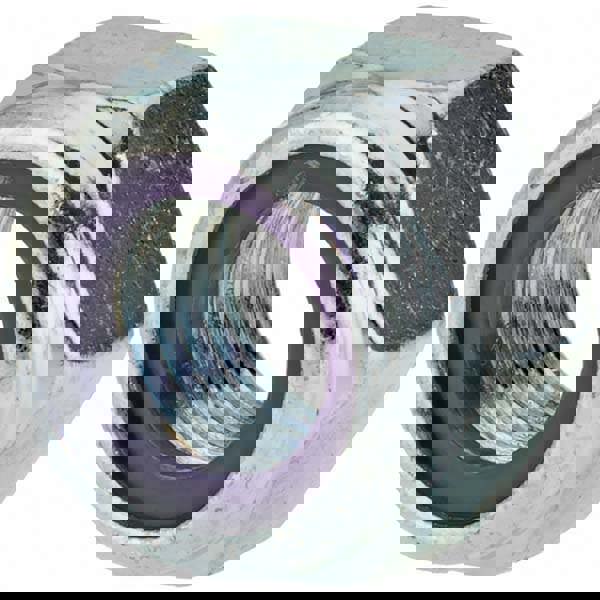 Hex Lock Nut: Insert, Nylon Insert, Grade Class 8 Steel, Zinc-Plated