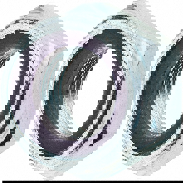 Hex Lock Nut: Insert, Nylon Insert, Grade Class 8 Steel, Zinc-Plated