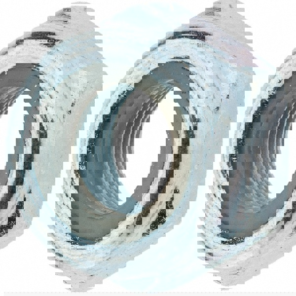 Hex Lock Nut: Insert, Nylon Insert, Grade Class 8 Steel, Zinc-Plated