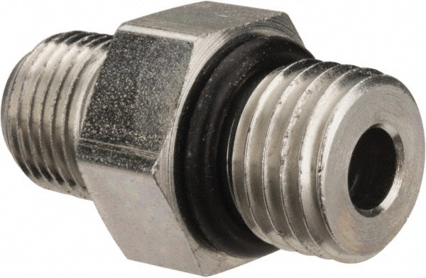 Industrial Pipe Adapter: 7/16-20 x 1/8