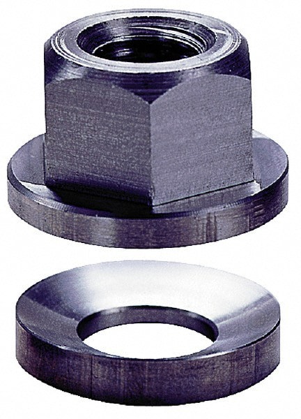 Spherical Flange Nuts; Thread Size (Inch): 3/4-10 ; Thread Size: 3/4-10 in ; Height (Inch): 1-1/4 ; Material Grade: 416 ; Maximum Correction (Degrees): 2.00 ; Hex Size (Inch): 1-1/4