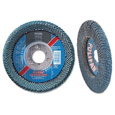 4-1/2 X 7/8 POLIFAN CURVE ZIRC ALUM LRG