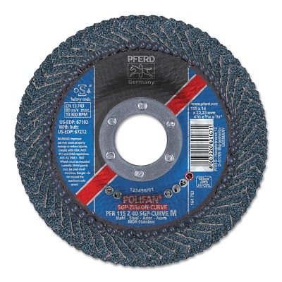 4-1/2 X 7/8 POLIFAN CURVE CERAMIC LRG RD