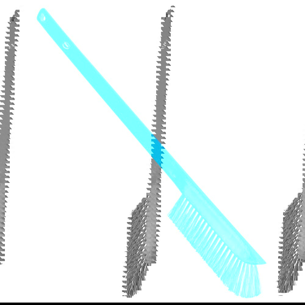 Counter & Dust Brushes; Type: Dust Brush; Bristle Material: Polyester; Head Length (Inch): 6.0; Bristle Firmness: Stiff; FSIS Approved: No; Head Width (Inch): 0.6000; 3/5; Bristle Color: Blue; Includes Dust Pan: No; Handle Material: Plastic; Handle Length