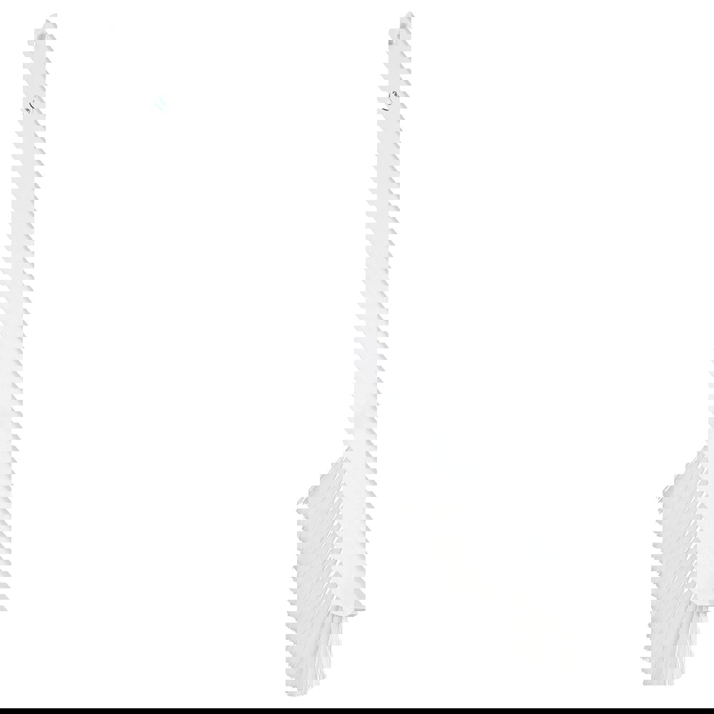 Counter & Dust Brushes; Type: Dust Brush; Bristle Material: Polyester; Head Length (Inch): 6.0; Bristle Firmness: Stiff; FSIS Approved: No; Head Width (Inch): 0.6000; 3/5; Bristle Color: White; Includes Dust Pan: No; Handle Material: Plastic; Handle Lengt