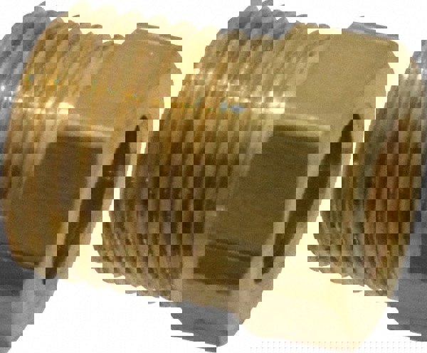 Brass Flared Tube Inverted Nut: 1/4