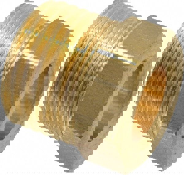 Brass Flared Tube Inverted Nut: 3/8