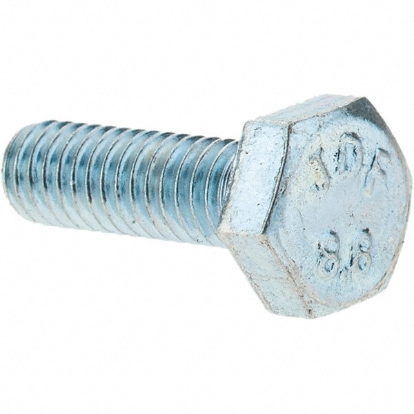 Hex Head Cap Screw: M4 x 0.70 x 10 mm, Grade 8.8 Steel, Zinc-Plated
