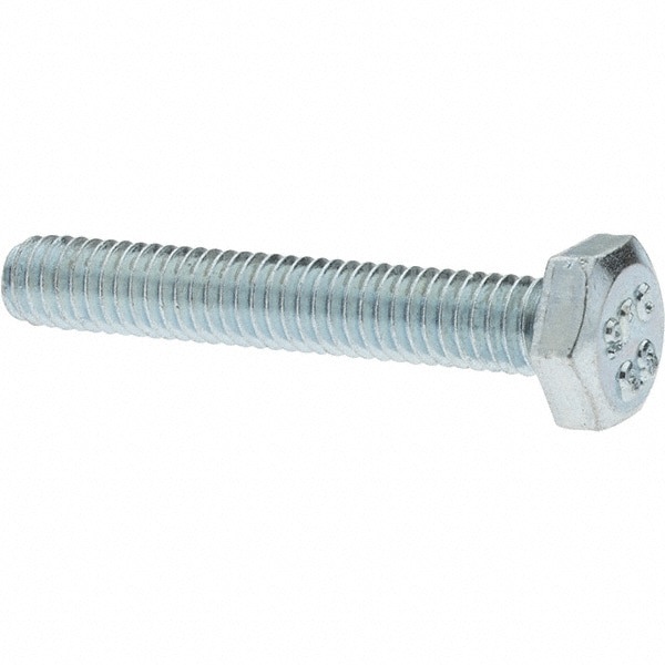 Hex Head Cap Screw: M4 x 0.70 x 25 mm, Grade 8.8 Steel, Zinc-Plated