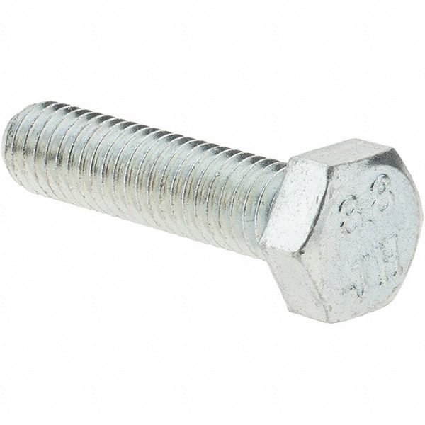 Hex Head Cap Screw: M5 x 0.80 x 20 mm, Grade 8.8 Steel, Zinc-Plated