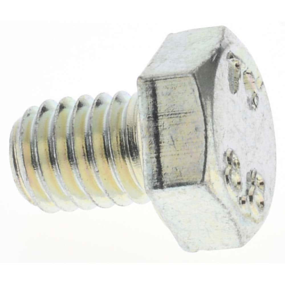 Hex Head Cap Screw: M6 x 1.00 x 8 mm, Grade 8.8 Steel, Zinc-Plated