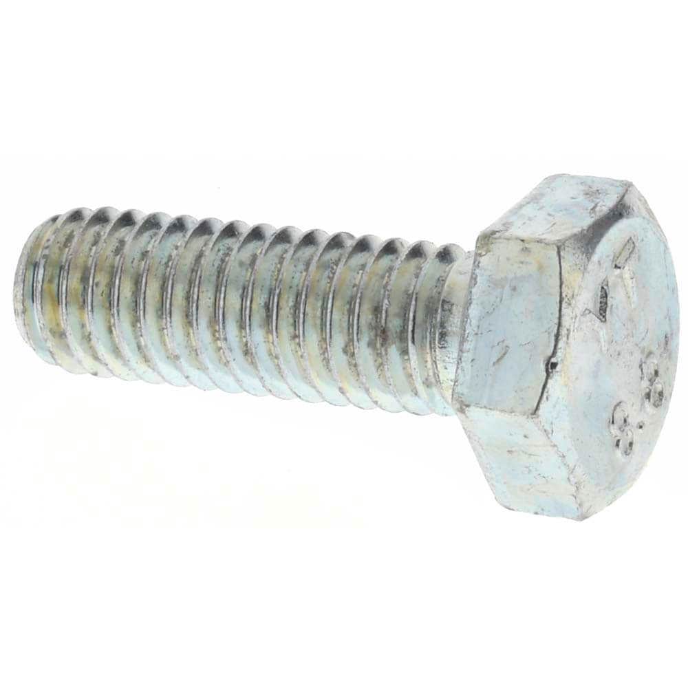 Hex Head Cap Screw: M6 x 1.00 x 18 mm, Grade 8.8 Steel, Zinc-Plated