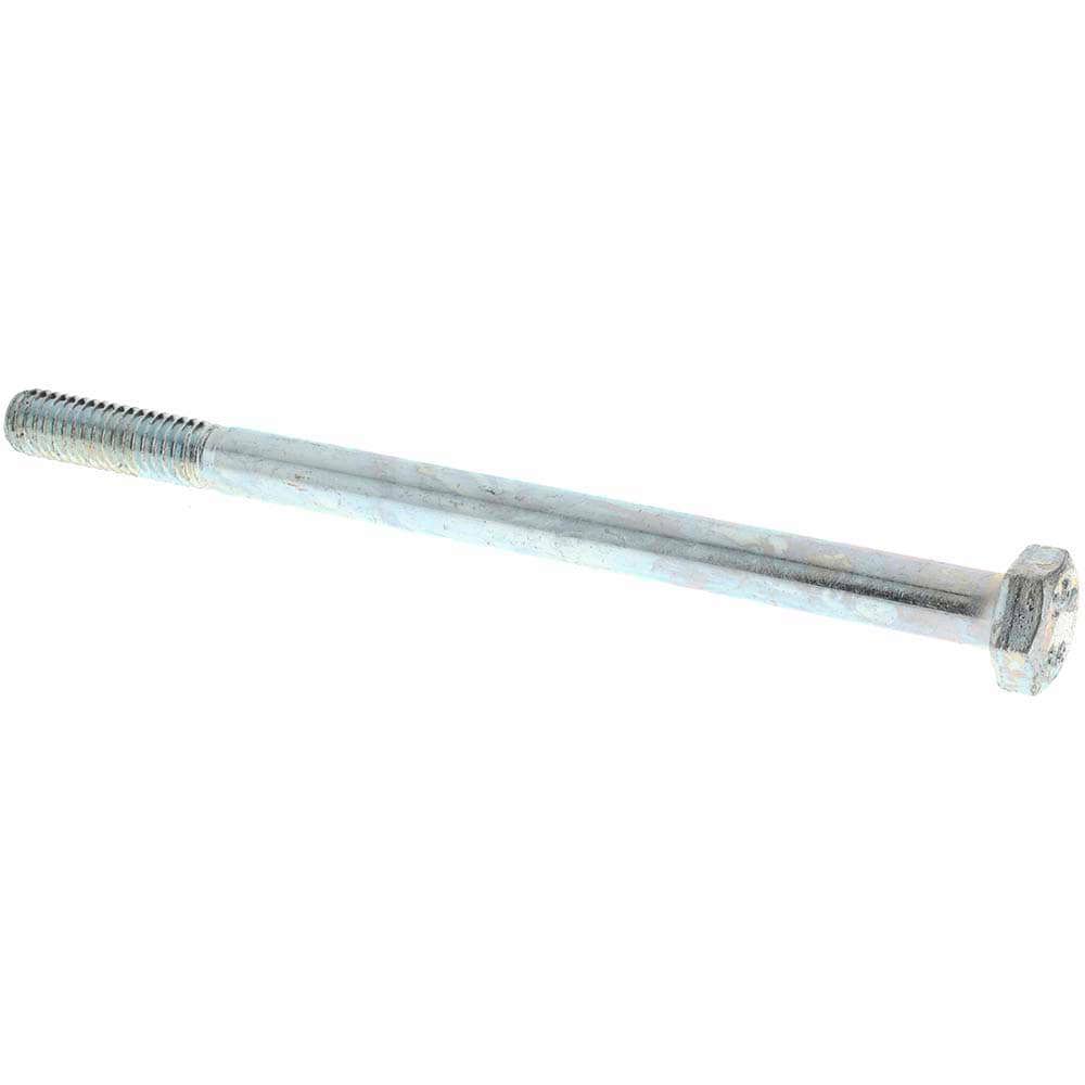 Hex Head Cap Screw: M6 x 1.00 x 90 mm, Grade 8.8 Steel, Zinc-Plated