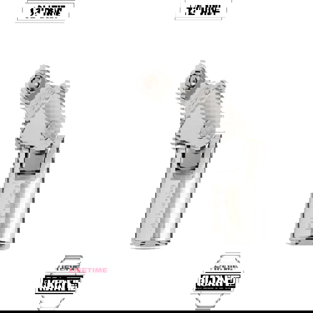 Socket Adapters & Universal Joints; Joint Type: Universal ; Male Size: 1/2 in ; Female Size: 1/2 ; Maximum Operating Angle: 8 ; Overall Length (Decimal Inch): 1.0000 ; Material: Steel