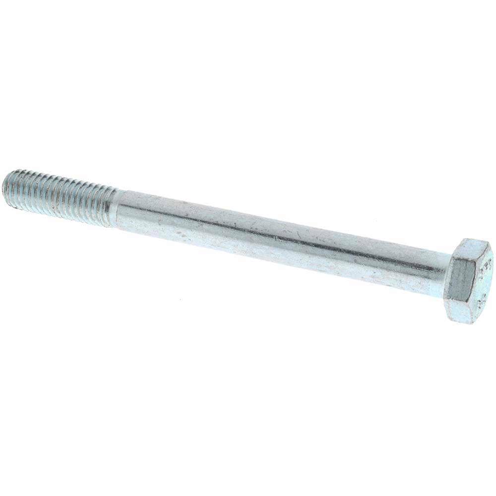Hex Head Cap Screw: M8 x 1.25 x 90 mm, Grade 8.8 Steel, Zinc-Plated