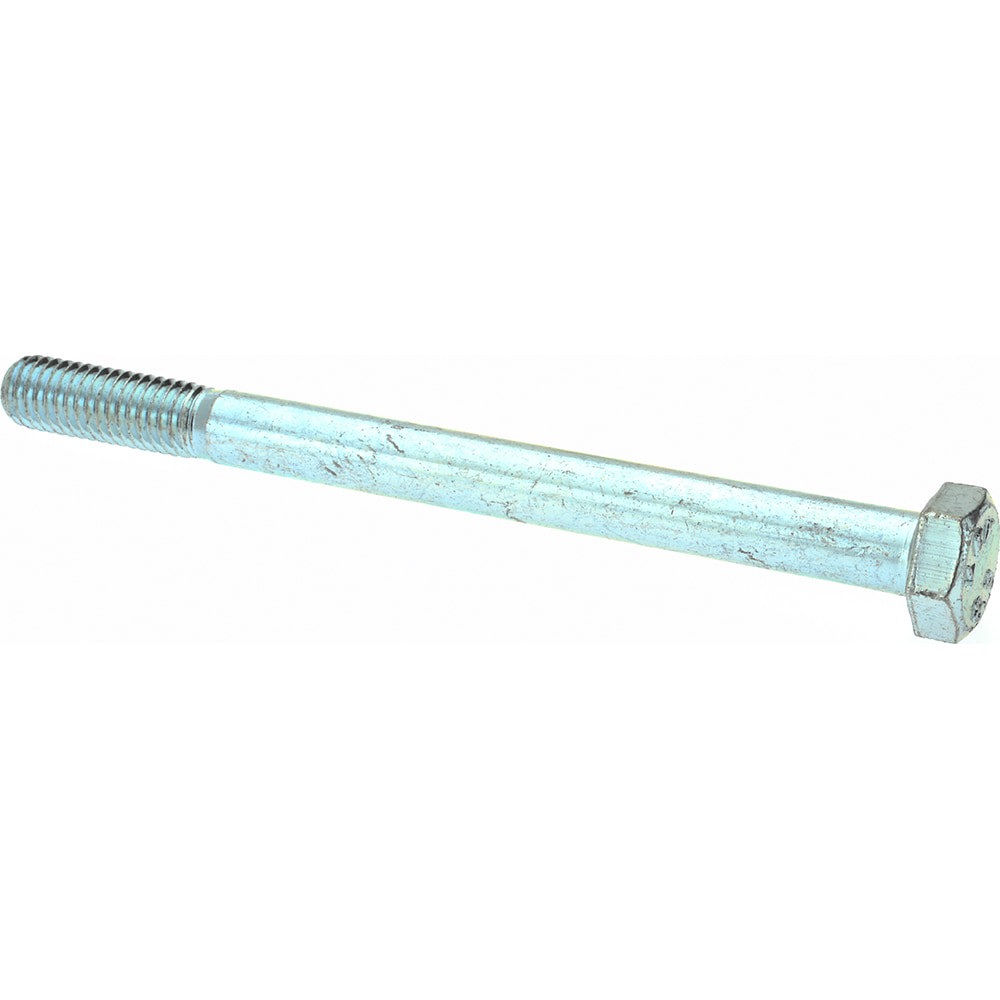 Hex Head Cap Screw: M8 x 1.25 x 100 mm, Grade 8.8 Steel, Zinc-Plated