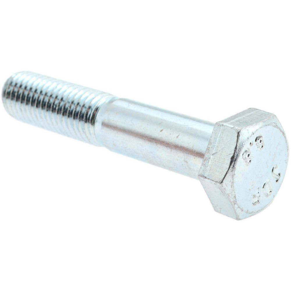 Hex Head Cap Screw: M12 x 1.75 x 65 mm, Grade 8.8 Steel, Zinc-Plated