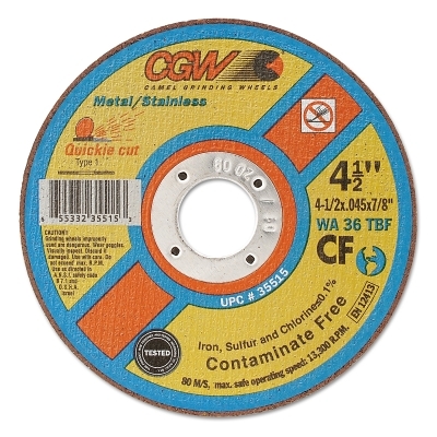 4-1/2X.045X7/8 T1 WA36-T-BF CF QUICKIE C