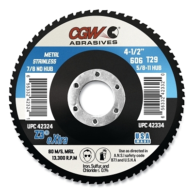 4-1/2X7/8 Z3-60 T29 REG100% ZA FLAP DISC