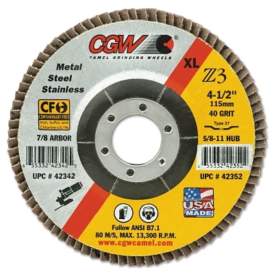 4-1/2X5/8-11 Z3-60 T29XL 100% ZA FLAP DI