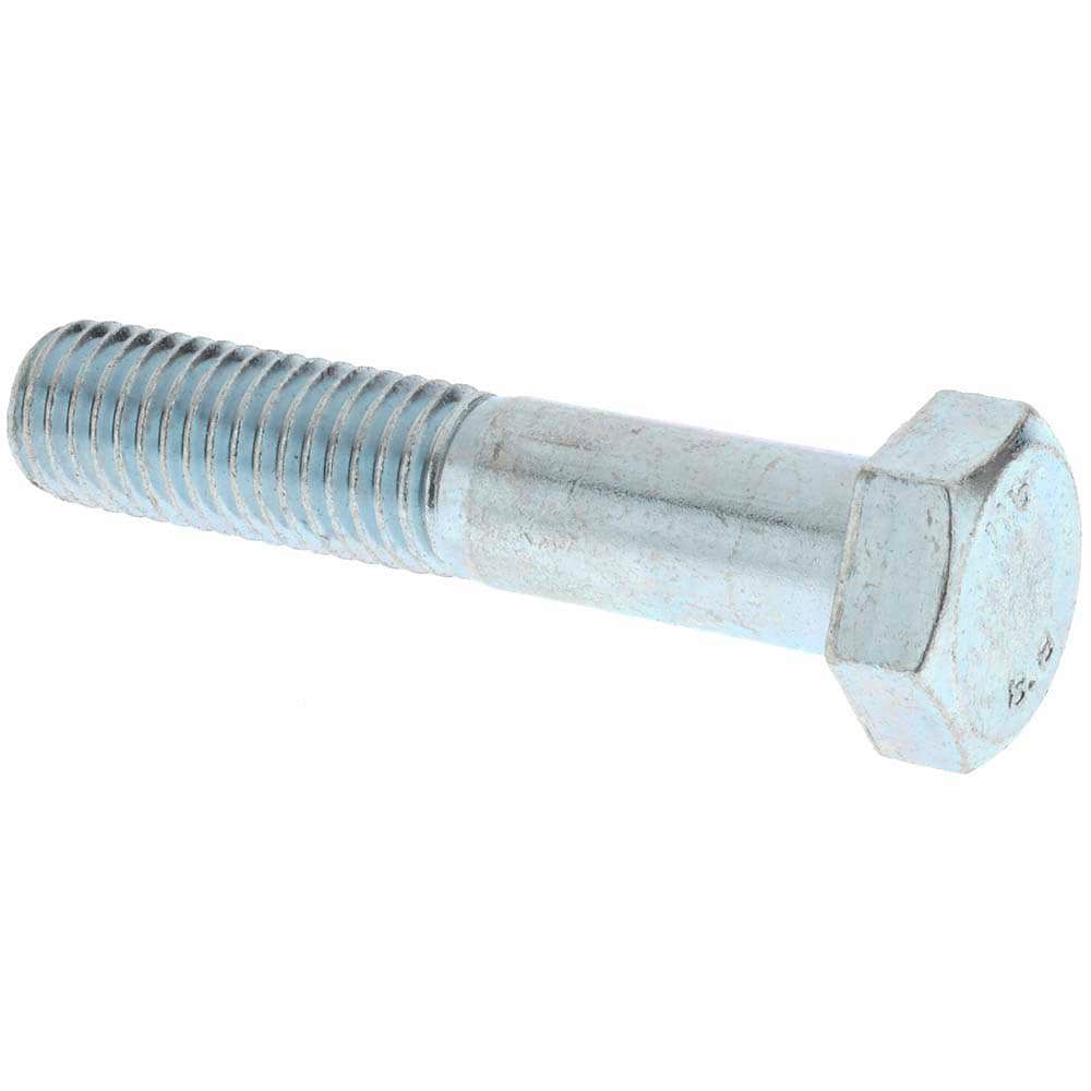 Hex Head Cap Screw: M14 x 2.00 x 70 mm, Grade 8.8 Steel, Zinc-Plated