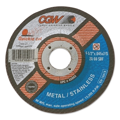 4-1/2X7/8 36 GRIT ALUMOX RESIN FIBRE DISC