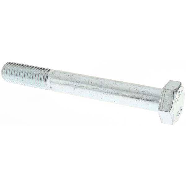 Hex Head Cap Screw: M14 x 2.00 x 110 mm, Grade 8.8 Steel, Zinc-Plated