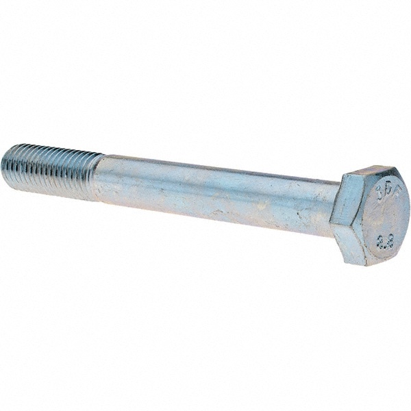 Hex Head Cap Screw: M14 x 2.00 x 120 mm, Grade 8.8 Steel, Zinc-Plated