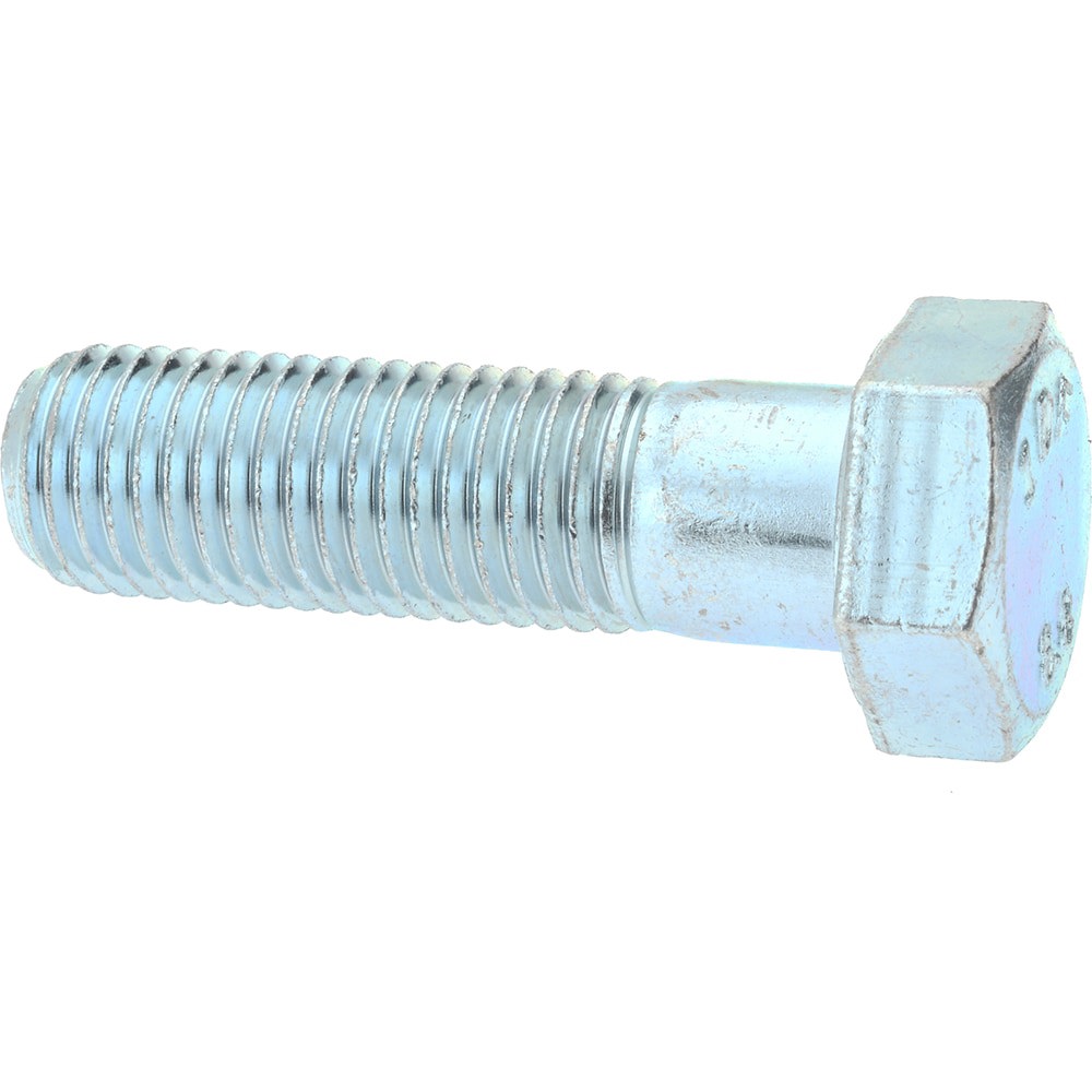Hex Head Cap Screw: M16 x 2.00 x 55 mm, Grade 8.8 Steel, Zinc-Plated