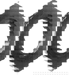 Hex Jam Lock Nut: 1/2-13, Alloy Steel, Black Oxide Finish