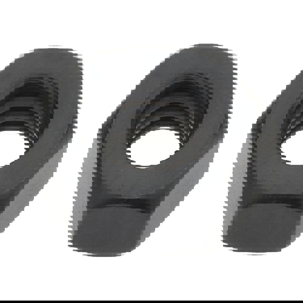 Jam Nut: 1/2-13, Grade 2 Alloy Steel, Black Oxide Finish