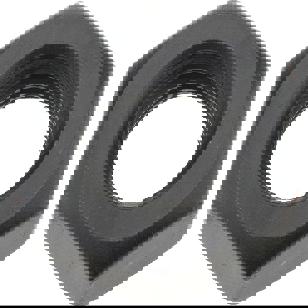 Jam Nut: 3/4-10, Grade 2 Alloy Steel, Black Oxide Finish