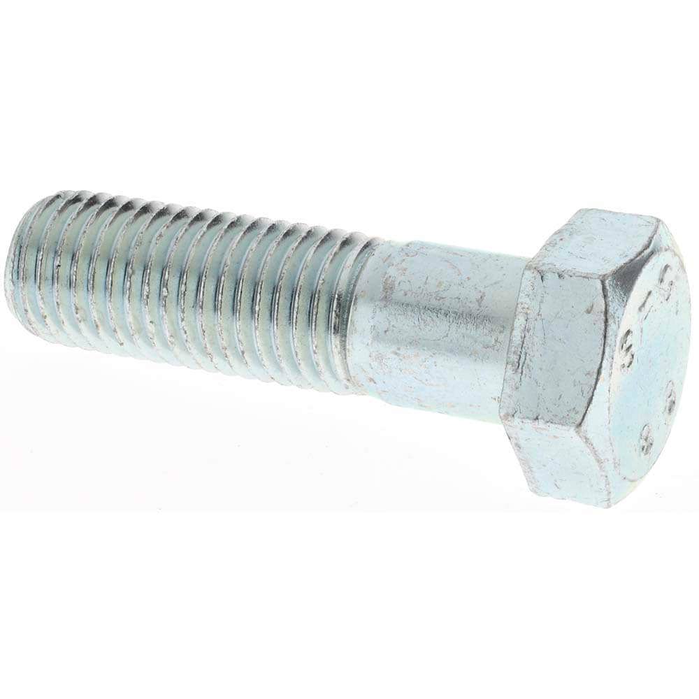 Hex Head Cap Screw: M20 x 2.50 x 70 mm, Grade 8.8 Steel, Zinc-Plated