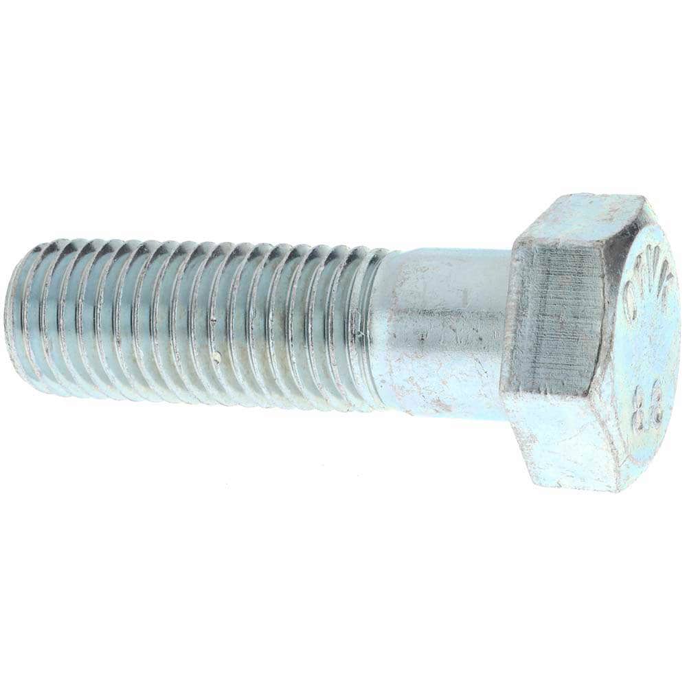 Hex Head Cap Screw: M24 x 3.00 x 80 mm, Grade 8.8 Steel, Zinc-Plated
