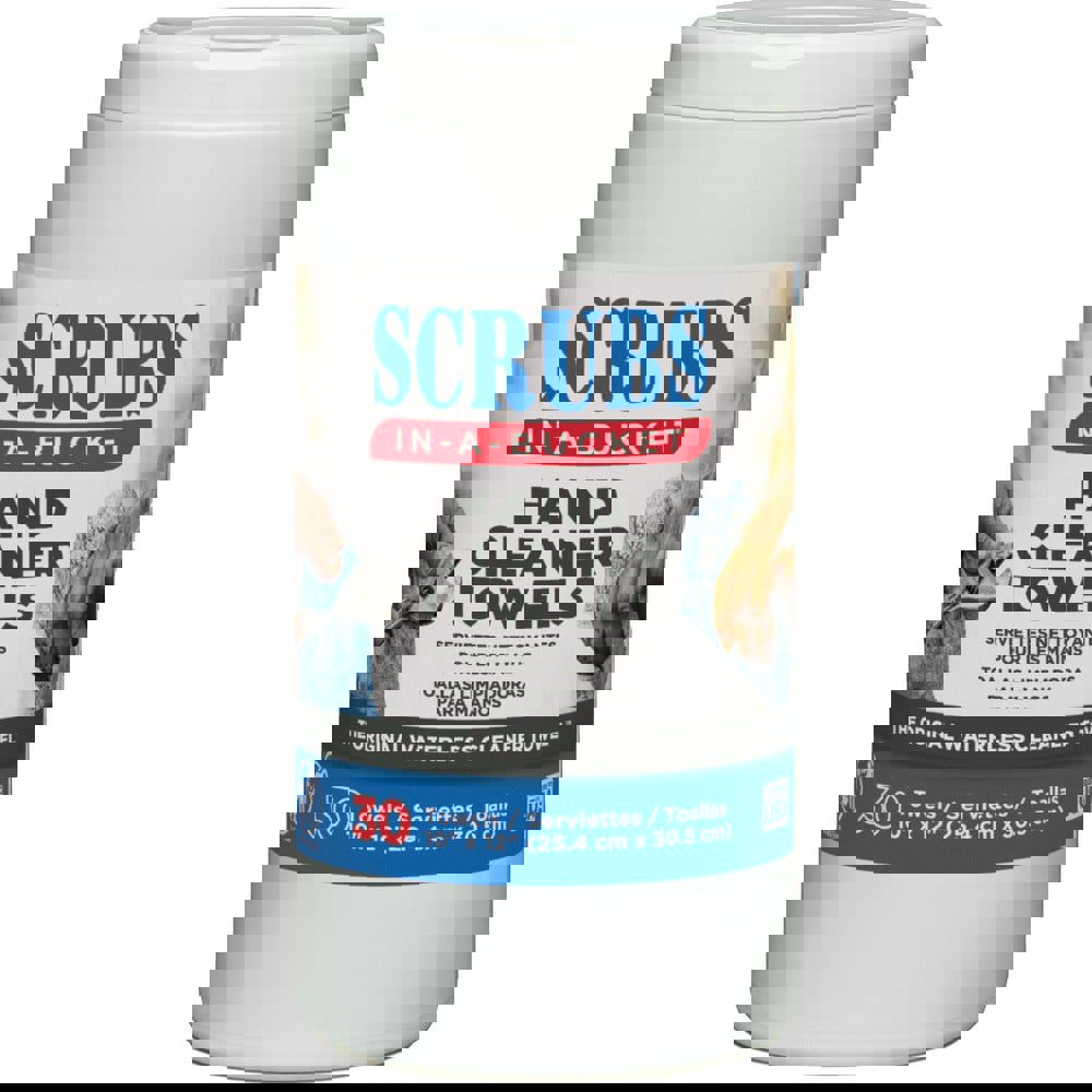 Wipes; Wipe Type: General Purpose ; Wipe Form: Compressed; Fold; Pre-Moistened ; Scent: Citrus ; Container Type: Canister ; Material: wipe; cloth ; Wipe Color: Blue; White