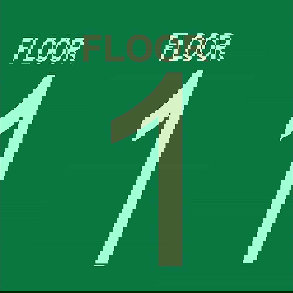 Adhesive Backed Floor Signs; Legend Color: Green ; Language: English ; Coating: Bright/Uncoated ; UNSPSC Code: 55121705