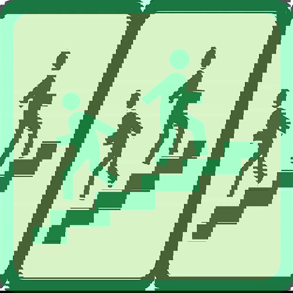 Adhesive Backed Floor Signs; Legend Color: Green ; Language: English ; Coating: Bright/Uncoated ; UNSPSC Code: 55121705