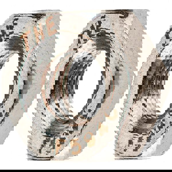 Hex Nut: M8 x 1.25, Class 8 Steel, Zinc-Plated