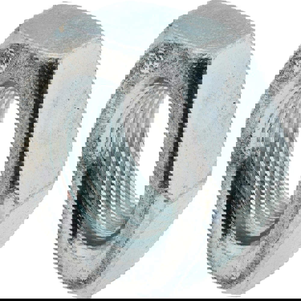 Hex Nut: M24 x 3, Class 8 Steel, Zinc-Plated