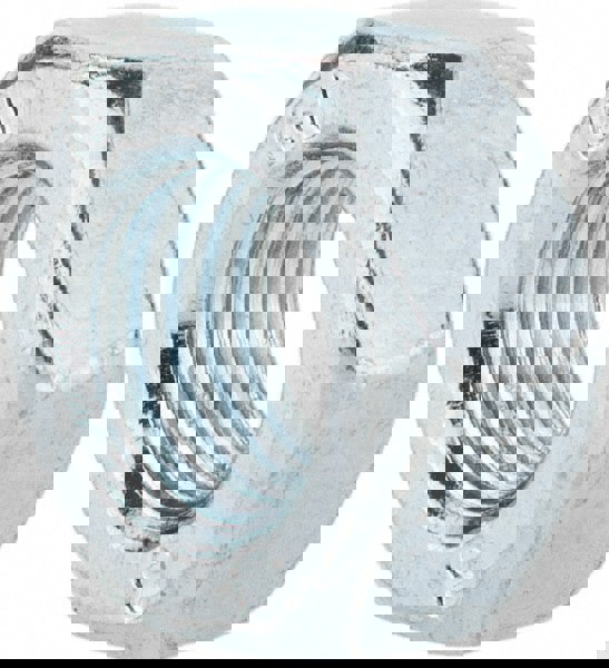 Hex Nut: M8x1, Grade Class 8 Steel, Zinc Finish
